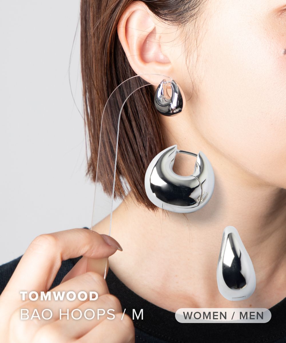 トムウッド TOM WOOD BAO HOOPS MEDIUM バオ フープ ミディアム 101289 ピアス ユニセックス アクセサリー シルバー