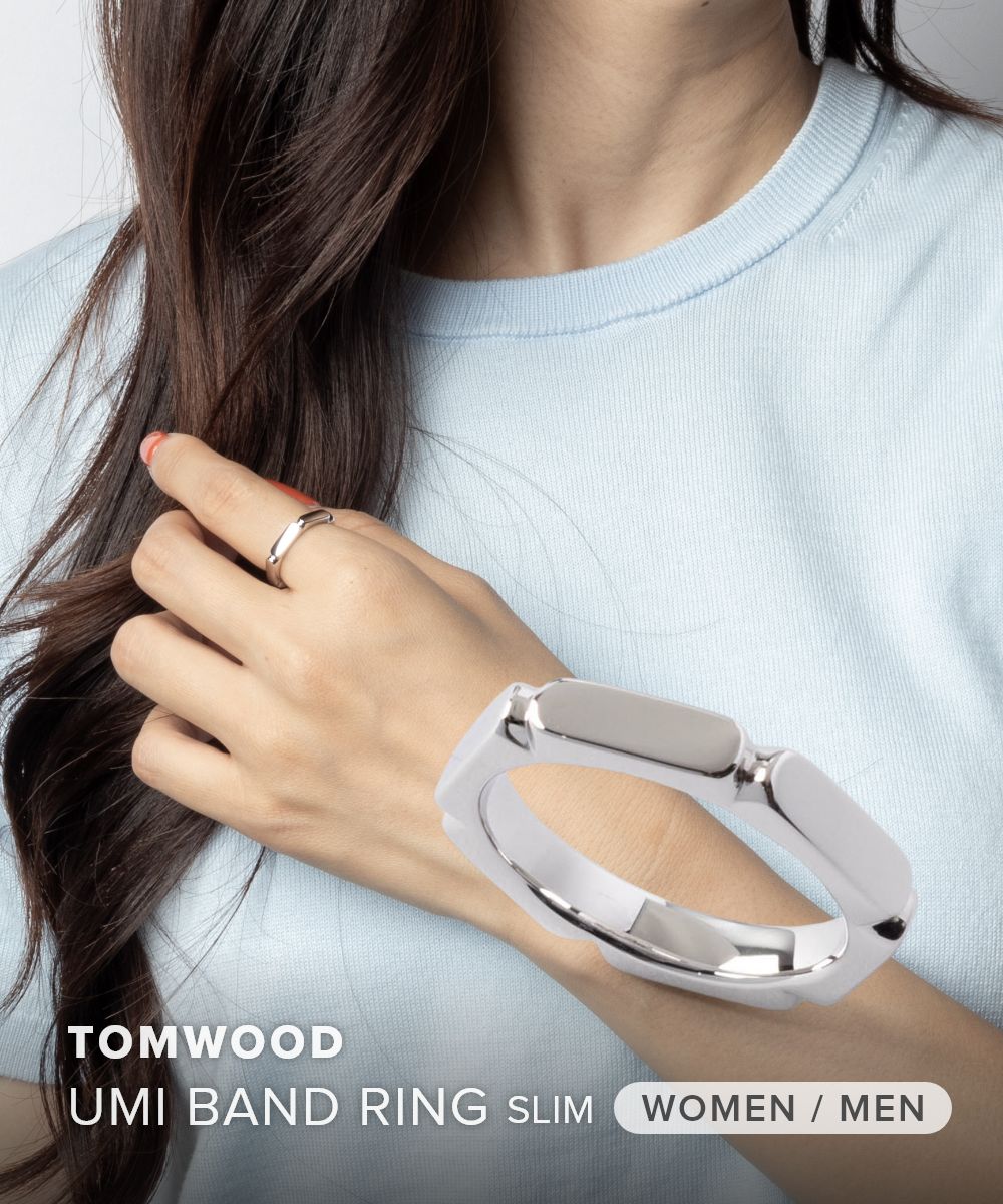 トムウッド TOM WOOD UMI BAND RING SLIM ウミ バンドリング スリム 101439 リング 指輪 レディース メンズ ユニセックス アクセサリー シルバー｜UBLANC
