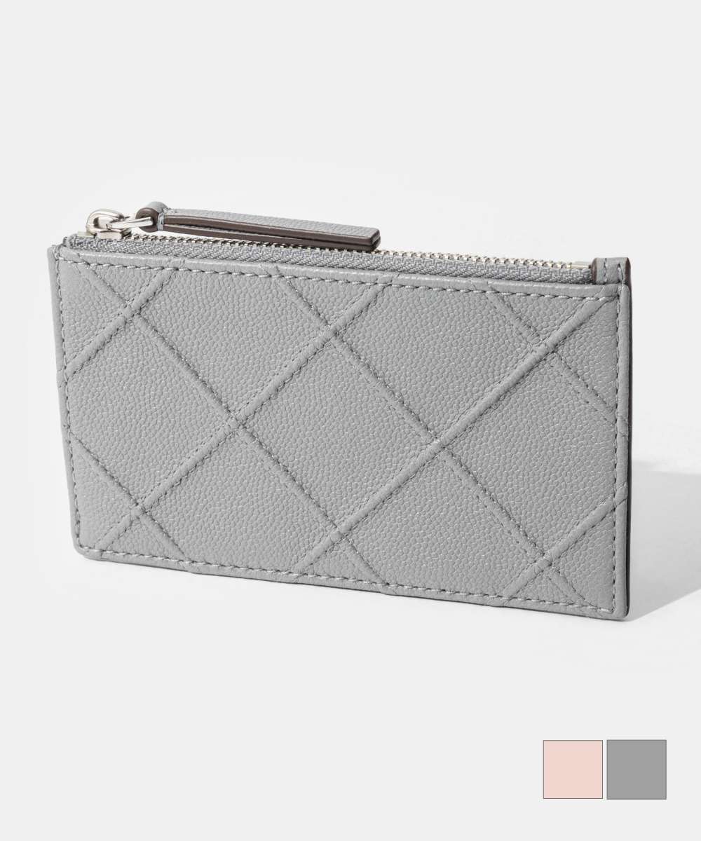 Tory Burch トリーバーチ カードケース キラ チャーム ダイヤモンドキルト ジップカードケース