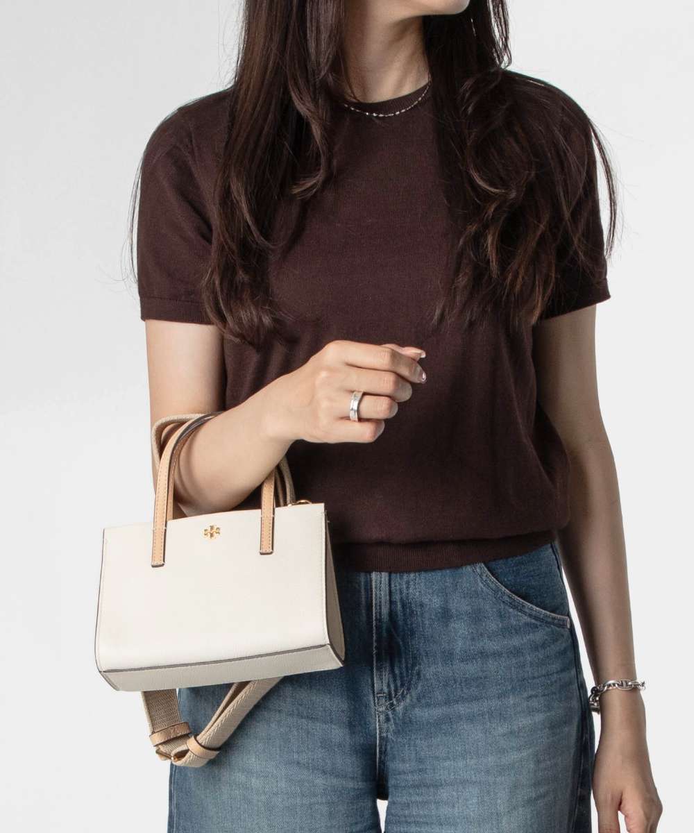 トリーバーチ TORY BURCH Blake Color Block Pebble Small Tote ブレイク カラーブロック ペブル ミニトート 175949 トートバッグ ショルダーバッグ レディース バッグ|UBLANC