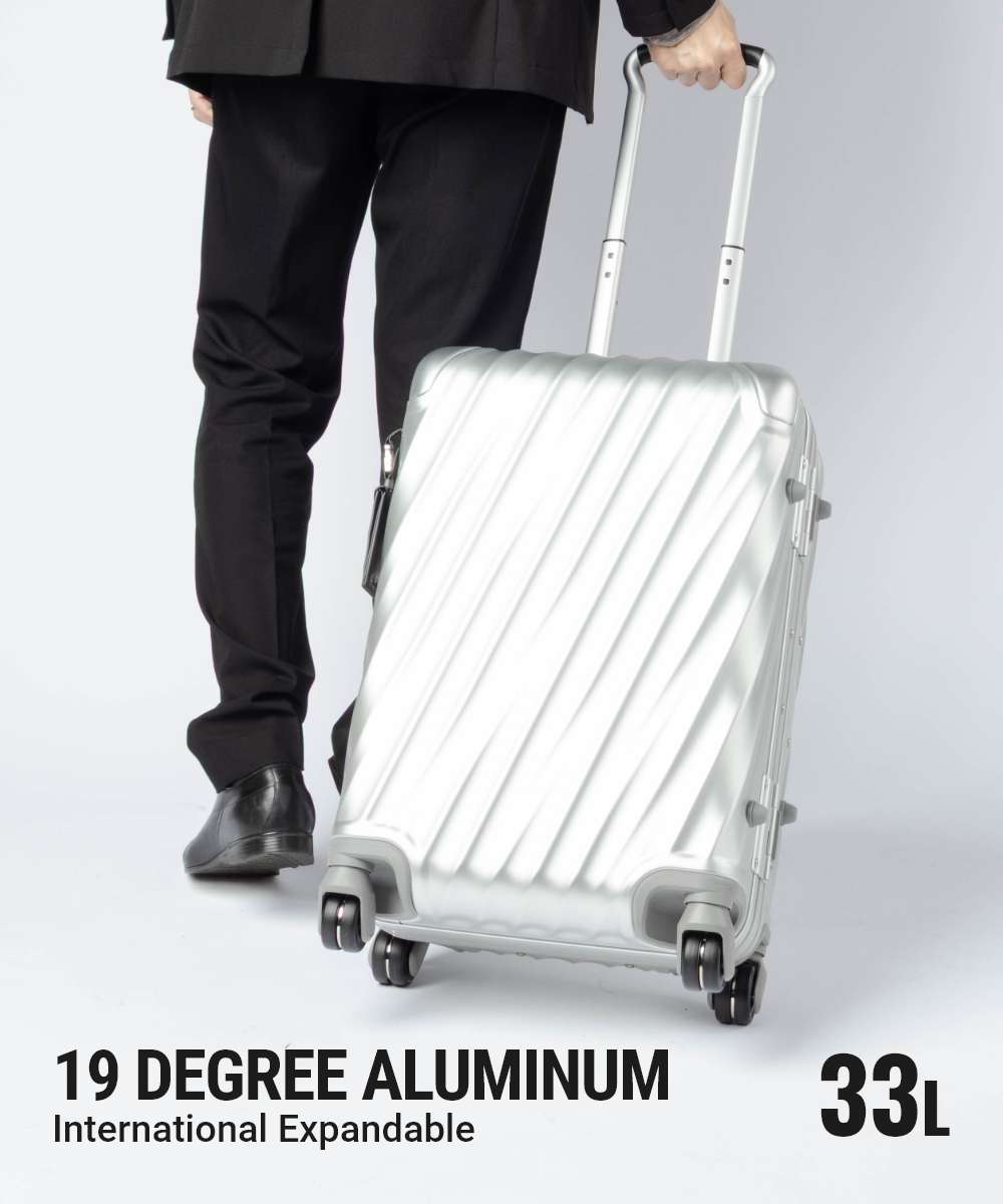 トゥミ TUMI 19 DEGREE ALUMINUM 19ディグリー アルミニウム International Expandable 4 Wheeled Carry-On インターナショナル エクスパンダブル 4ウィール キャリーオン 036872SLV2 キャリーバッグ スーツケース 4輪 33L メンズ バッグ