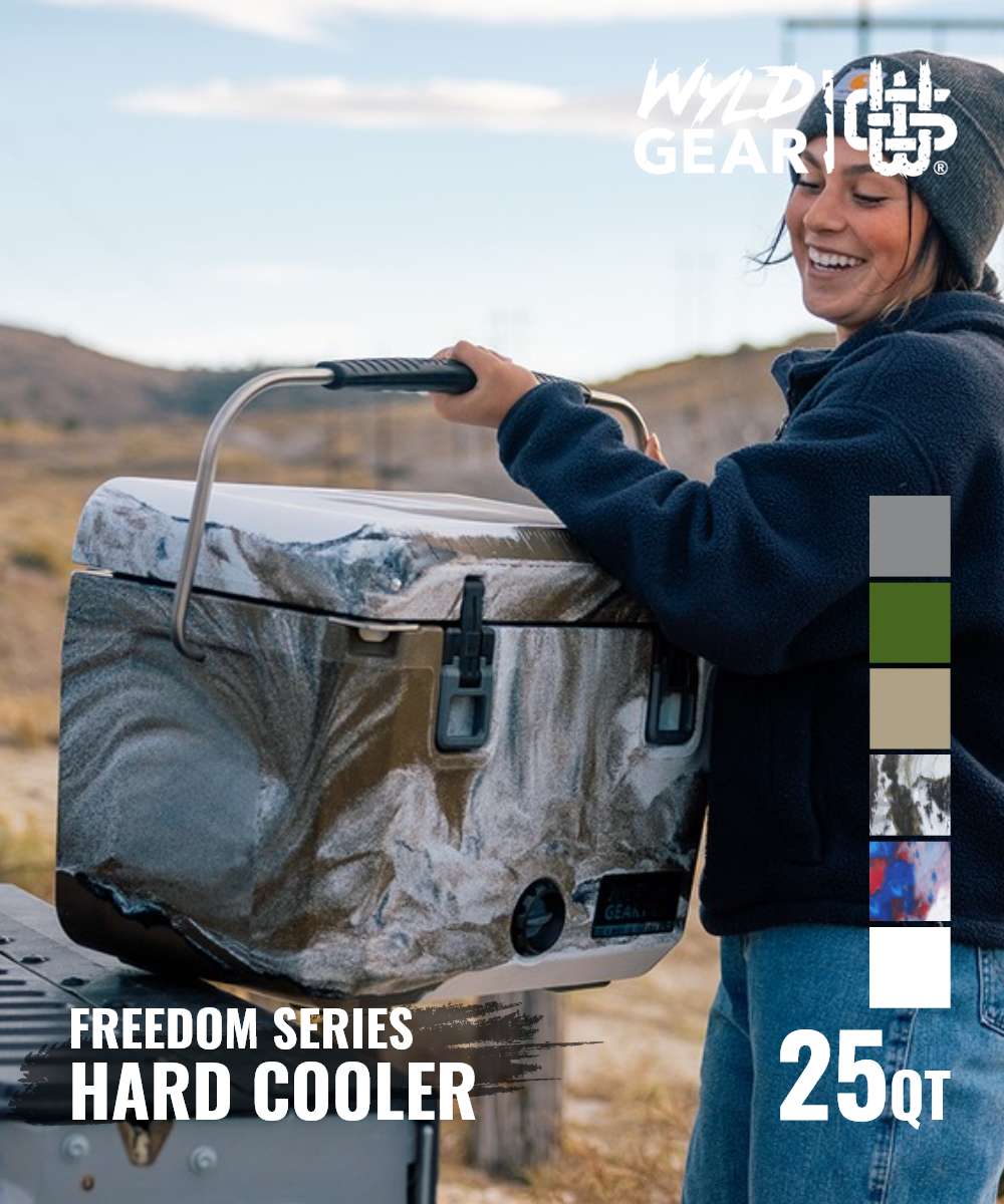 ワイルドギア WYLD GEAR ハードクーラー FREEDOM シリーズ 25 QT クーラー ユニセックス レジャー キャンプ用品 made in USA キャンプ クーラーボックス 保冷 アウトドア キャンプ飯 花見 BBQ バーベキュー