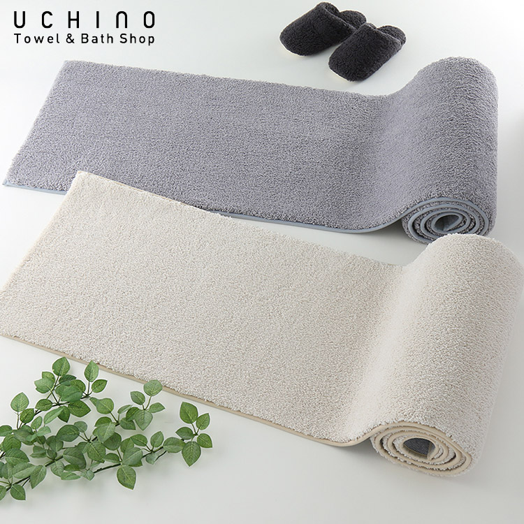 【楽天市場】(SALE)クイックドライ 「ティント」 240 ロングマット すべり止め付 速乾 吸水 ウチノマットギャラリー UCHINO