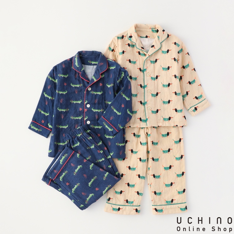 新品　UCHINO 内野 ウチノ　マシュマロガーゼパジャマ　S　長袖　ストライプ 楽天市場】(SALE)【UCHINO公式店】ウチノ【送料無料】マシュマロガーゼ