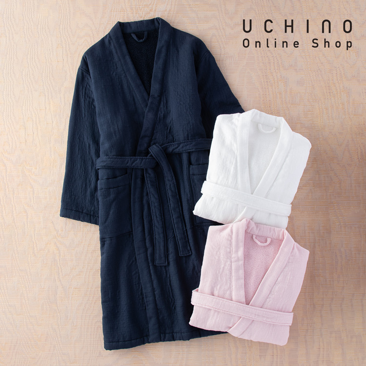 楽天市場】バスローブ レディース メンズ UCHINO しあわせローブ 綿100 