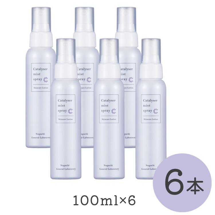 カタライザー ミストスプレー 6本セット (100ml) 天然ミネラルエキス 化粧水 ローション 海藻堆積物 フムスエキス 野口総合研究所 シミ 敏感肌