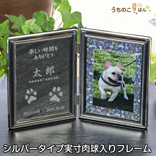 我が家のはやりっ児■愛玩動物 メモリアル グッズ しろがね色 映し絵ひな形 肉球 活動写真立て 愛玩動物供養 お供え お自責の念 愛くるしい 命日 遺影 メモリアル 仏具 仏壇 位牌 犬 猫 為替手形 足型 足形 硝子 結晶 鏡鑑 虹の橋 今めかしい 所有権者グッズ うちのこ祝する日 活動写真