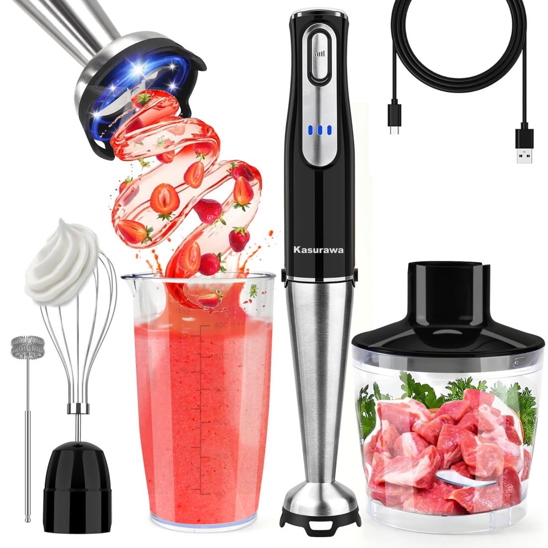 楽天市場】Kasurawaハンドブレンダー場所を選ばず使えて便利コードレス