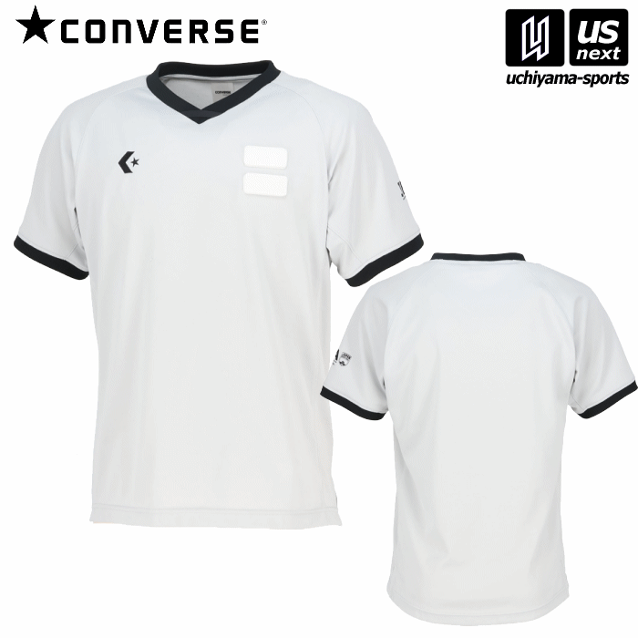 コンバース【 CONVERSE 】バスケットボール レフリーシャツ 2026年継続モデル【CB142151 審判員 審判 レフェリー レフリー Vネック】 【翌日配達対象】【メール便不可】[自社]
