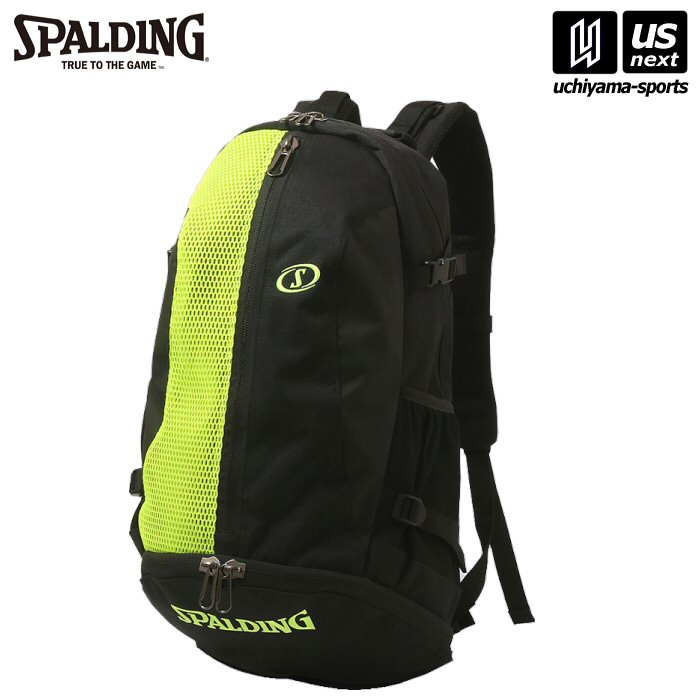 スポルディング【 SPALDING 】 バスケットボール ケイジャー ブリーズ ブラック×ライムグリーン【40-017LG バスケ バスケット リュック リュックサック 】 【メール便不可】[取り寄せ][自社]