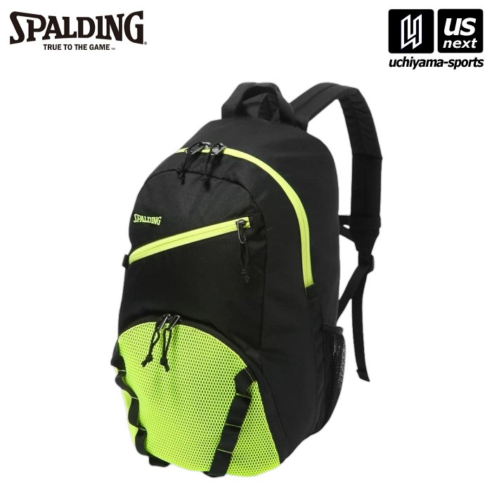スポルディング【 SPALDING 】 バスケットボール ハーフデイブリーズ ブラック×ライムグリーン 【42-014LG バスケ バスケット リュック リュックサック 】 【メール便不可】[取り寄せ][自社]