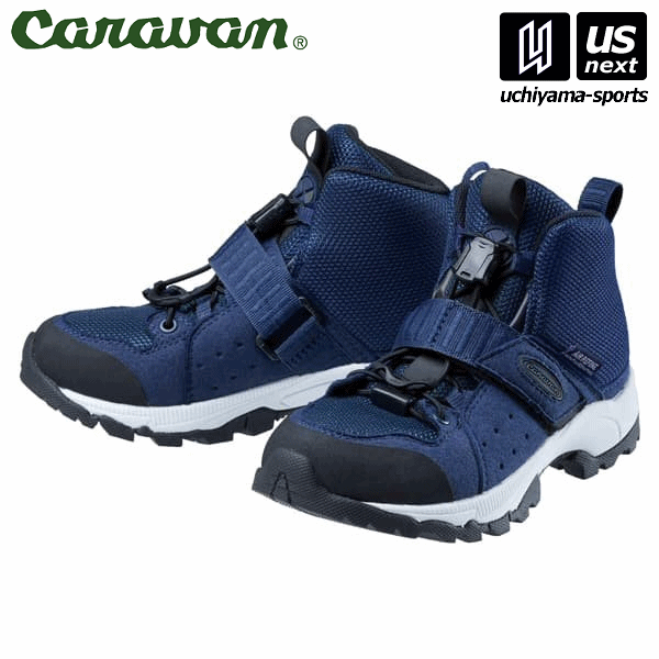【新生活応援100円クーポン】キャラバン 【 Caravan 】 登山シューズ キャラバンジュニア Caravan JR 0010910 （670）ネイビー 2026年継続モデル 【メール便不可】[取り寄せ][自社]