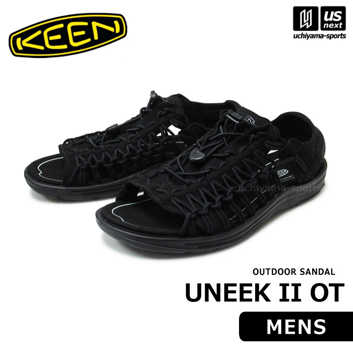 （国内正規品） KEEN キーン メンズ サンダル UNEEK II OT ユニーク ツー オーティー 2025年継続モデル 【 1027290 シューズ スニーカー アウトドア キャンプ 通勤 通学 男性 ブラック 】 【翌日配達対象】【メール便不可】[自社]