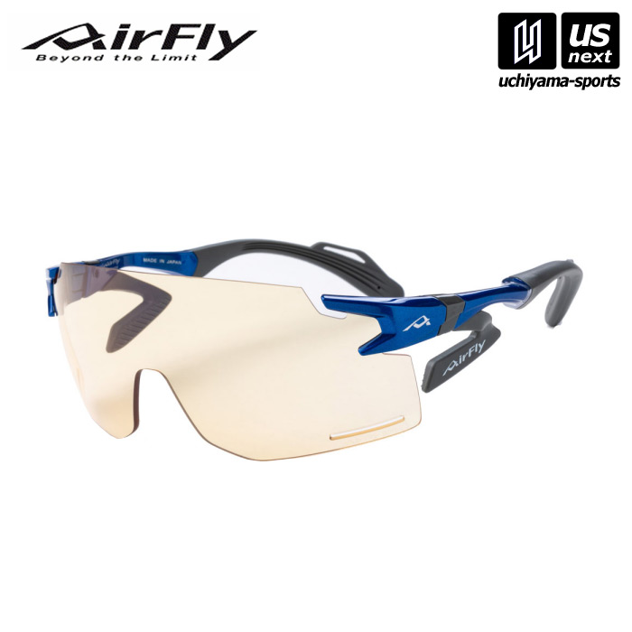 ジゴスペック 【 ZYGOSPEC 】 サングラス AirFly エアフライ AF-301 C-5BKND ブルー 【 スポーツサングラス 鼻パッドなし サイドパッド 陸上 ランニング 自転車 アウトドア 】【メール便不可】[取り寄せ][自社]｜内山スポーツ店