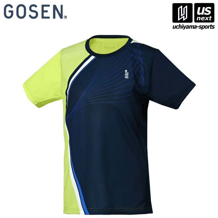 【新生活応援100円クーポン】ゴーセン【 GOSEN 】レディース ゲームシャツ ネイビー【T2523 テニス バドミントン 公式 試合】 [M便 1/1][取り寄せ][自社]