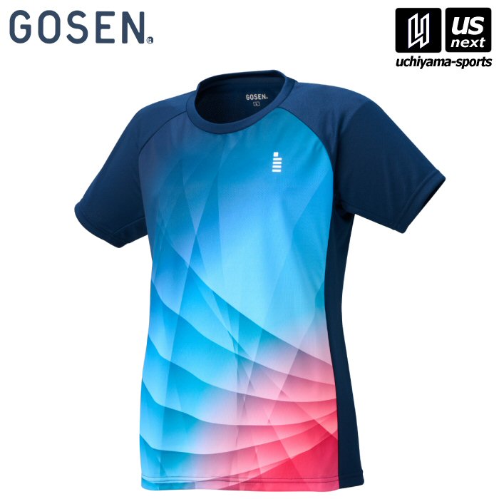 【新生活応援100円クーポン】ゴーセン【 GOSEN 】レディース ゲームシャツ ネイビー【T2551 テニス バドミントン 公式 試合】 [M便 1/1][取り寄せ][自社]