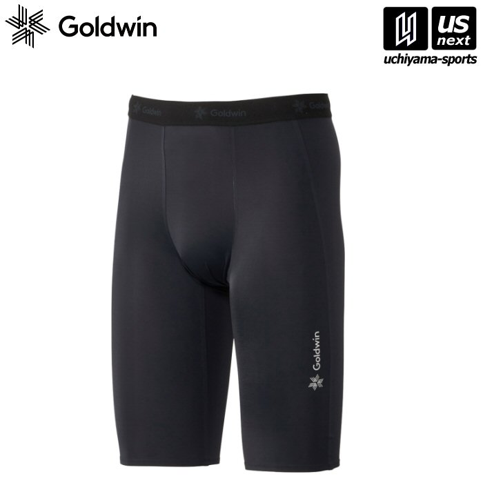 ゴールドウィン／シースリーフィット【 Goldwin／C3fit 】 メンズ コンプレッションハーフタイツ BK ブラック【 GC04366 ランニングタイツ コンプレッション 着圧 タイツ アンダーウエア】 【メール便不可】[取り寄せ][自社]