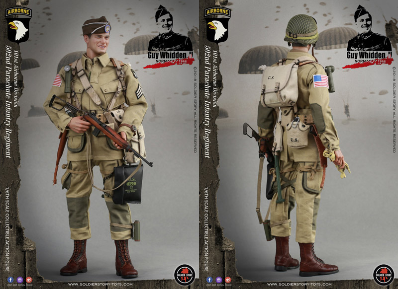 Soldier Story SS110 1//6 WWII US 101st Airborne Division Paratrooper Head Sculpt