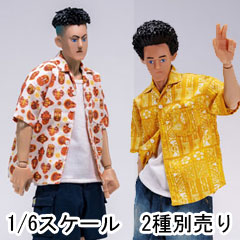 【Trickyman12】202505a/b 1/6 CITYBOY シティボーイ アロハシャツ ショートカーゴパンツ スニーカー 1/6スケール男性フィギュア｜宇宙船 TOYS＆FIGURES 店