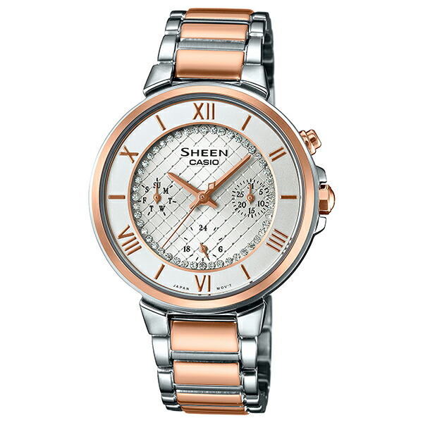 ディズニープリンセスのベビーグッズも大集合 クーポン利用で11 Off She 3040sgj 7ajf カシオ Casio Sheen シーン クリスタル 高輝度ledライト レディース 腕時計 を散りばめた文字盤 正規品 送料込み かわいい ブランド 高品質の激安 Alam Altfl Com