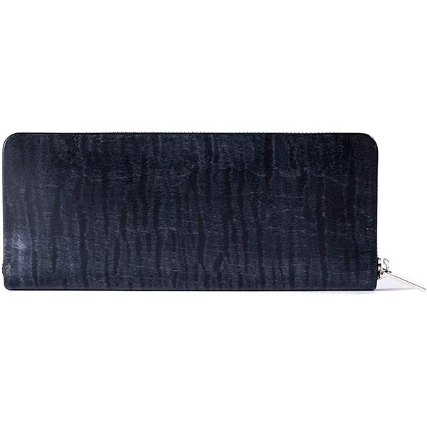 wal-002-BLK sciva シーバ The Wallet ザ ウォレット 木の紙入れ カーリーメイプル当て嵌める サイフ さいふ ウォレット 黒いこと 長紙入れ メンズ l字ジッパー ブランド名 コインケース 国内置き目品 貨物輸送無料