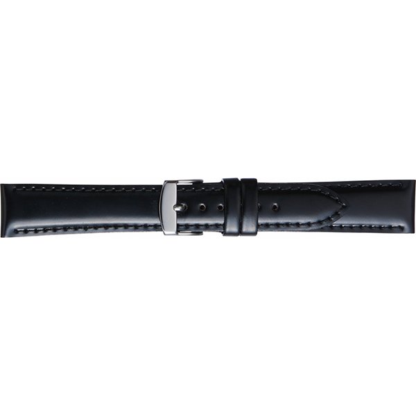 【エントリーで10倍＋2,000円OFFクーポン】BUE016AS BAMBI LEATHER バンビ レザー 黒 ブラック 腕時計用 革バンド 送料無料
