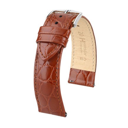 【2,000円OFFクーポン利用で】12302870-1-20 HIRSCH ヒルシュ Crocograin クロコグレイン 革バンド 腕時計用 交換用ベルト 簡単に取付可能 国内正規品 送料無料｜Gショック 腕時計 わっしょい村