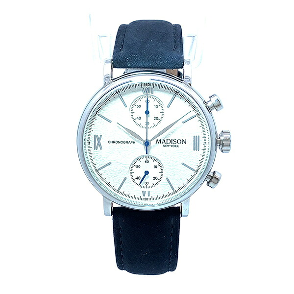 【エントリーで5倍＋2,000円OFF】MA011013-1 MADISON NEW YORK マディソン ニューヨーク州  メンズ ウオッチ 国内定め事品 貨物輸送無料