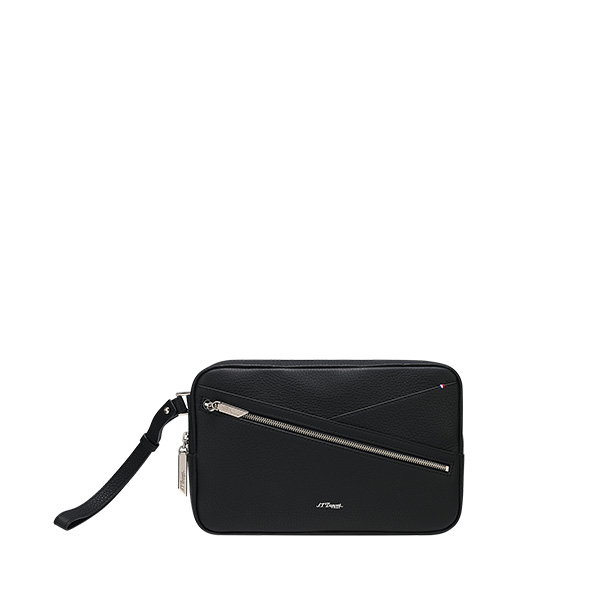 【エントリーで5倍＋2,000円OFF】181245 S.T.DUPONT エス・テー・デュポン  合切袋 黒いこと 国内定め事品 貨物輸送無料