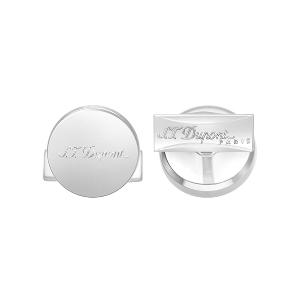 【エントリーで10倍＋2,000円OFFクーポン】005834 S.T.DUPONT エス・テー・デュポン カフリンクス クロム シルバー 国内正規品 送料無料