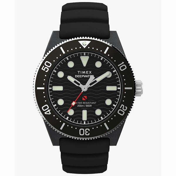 【10％OFFクーポン利用で】TW2Y02200 TIMEX タイメックス ダイバーズウォッチ　ブラック メンズ 腕時計 国内正規品 送料無料