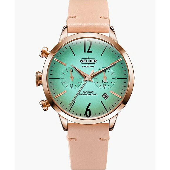【10％OFFクーポン利用で】WWRC100 WELDER ウェルダー MOODY DUAL TIME 38MM メンズ腕時計 国内正規品 送料無料