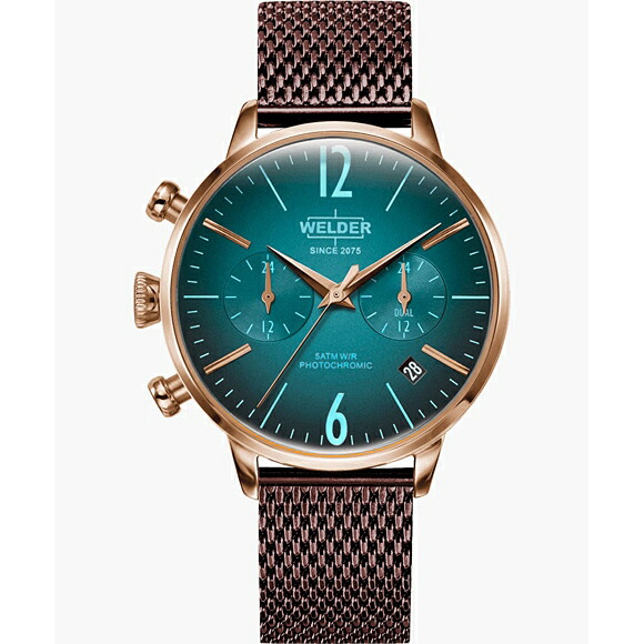 【10%OFFクーポン利用で】WWRC610 WELDER ウェルダー MOODY DUAL TIME 38MM メンズ腕時計 国内正規品 送料無料