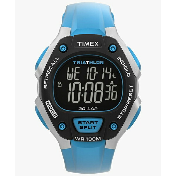 TW5M67400 TIMEX タイメックス トライアスロン クラシック 30ラップ ブルー 軽量 スポーツウォッチ ユニセックス 男女兼用腕時計 国内正規品 送料無料 10,868円