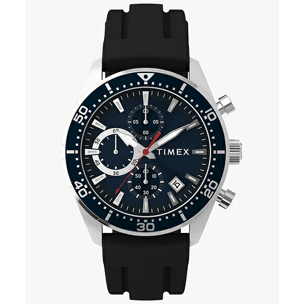 【2,000円OFFクーポン利用で】TW2Y62300 TIMEX タイメックス リッジフィールド クロノグラフ ブルーダイヤル シリコンストラップ クォーツ デイト表示 スポーツ メンズ 腕時計 国内正規品 送料無料｜Gショック 腕時計 わっしょい村