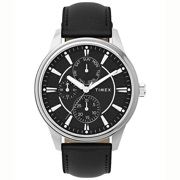 【2,000円OFFクーポン利用で】TW2Y21600 TIMEX タイメックス サブダイヤル搭載 ブラック メンズ 腕時計 国内正規品 送料無料|Gショック 腕時計 わっしょい村