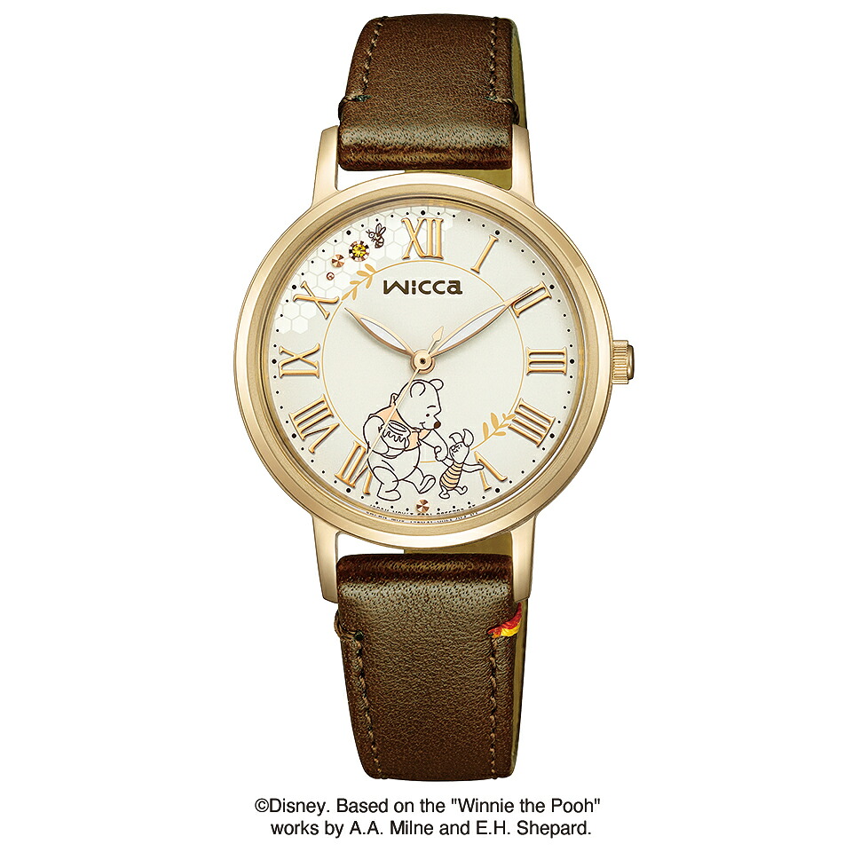 【10％OFFクーポン利用で】KP5-123-90 CITIZEN シチズン wicca ウィッカ ソーラーテック Disney くまのプーさん レディース 腕時計 国内正規品 送料無料｜Gショック 腕時計 わっしょい村