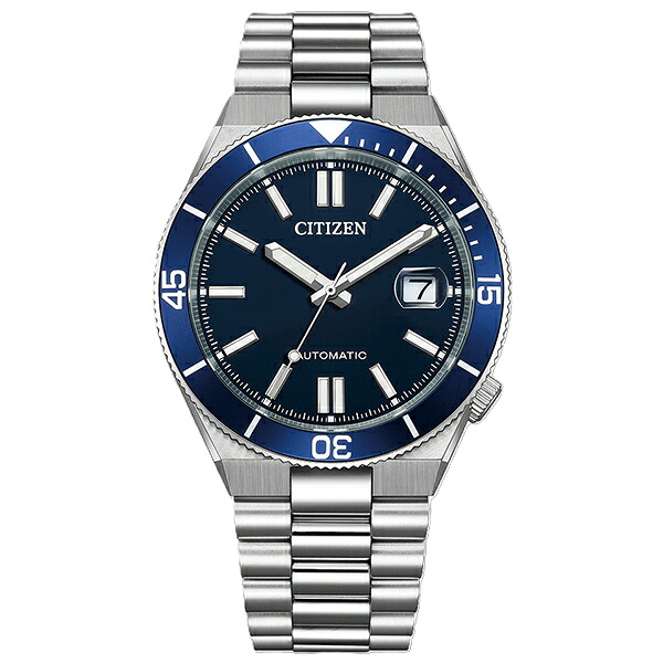 【10%OFFクーポン利用で】NJ0230-59L CITIZEN COLLECTION Mechanical シチズンコレクション ブルー/シルバー スポーツ 機械式 シースルーバック 逆回転防止ベゼル デイト表示 メンズ 腕時計 国内正規品 送料無料|Gショック 腕時計 わっしょい村