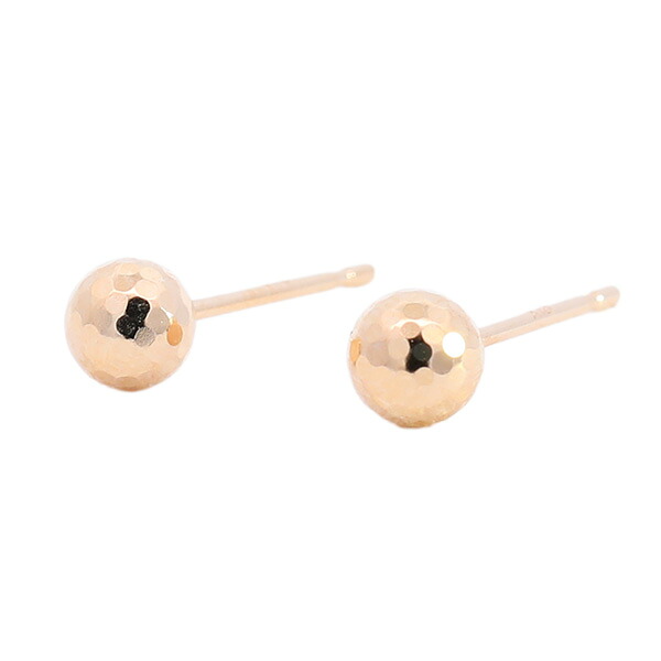 【2,000円OFFクーポン利用で】(268023)日本製 K18 ミラーボールピアス4mm ミラーカット 丸玉ピアス イエローゴールド K18 K18YG 18K ゴールド 地金 18金 ピアス 金属アレルギー 対応|Gショック 腕時計 わっしょい村
