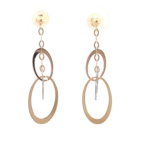 【10％OFFクーポン利用で】PT K18 K18PG ピアス スリーカラーピアス｜Gショック 腕時計 わっしょい村