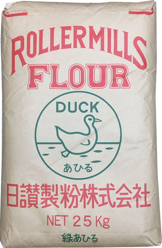 日讃製粉 うどん粉 (赤)緑あひる 讃岐うどん専用小麦粉  25kg（約300食分）