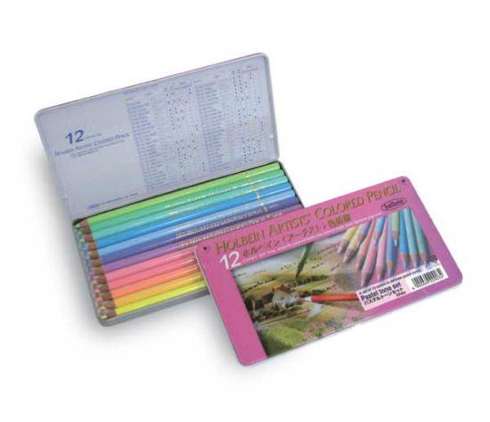 ホルベイン アーティストカラー色鉛筆 50色セット(パステルトーン) ホルベイン アーチスト色鉛筆 50色 パステルトーンセット｜画材