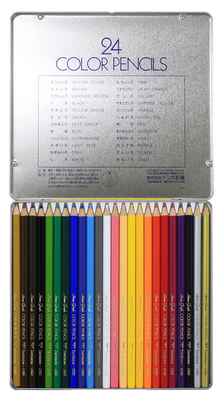 2年保証』 トンボ鉛筆 色鉛筆 COLOR PENCILS 24色