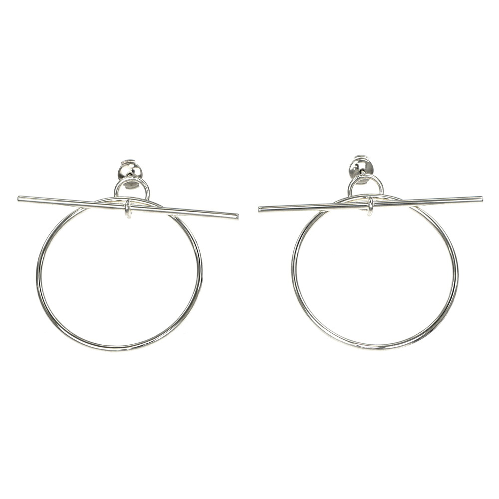 【名東】【HERMES】エルメス ピアス ループMM シルバー Ag925 12.6g アクセサリー ジュエリー その他【中古】|質ウエダ