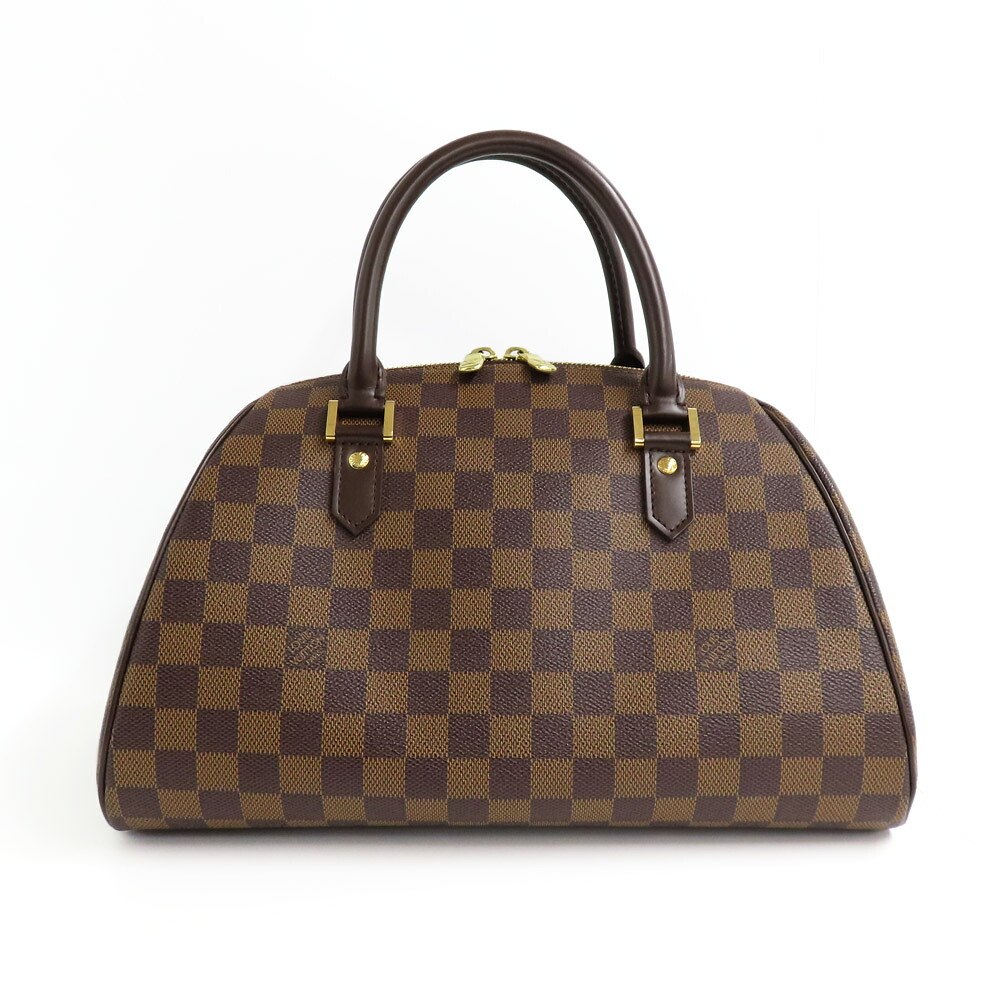 【最大3万円OFFクーポン】【名古屋】【LOUIS VUITTON】ルイヴィトン リベラMM N41434 ダミエ・エベヌ ハンドバッグ ブラウン ゴールド金具 PVC レディース 美品【中古】
