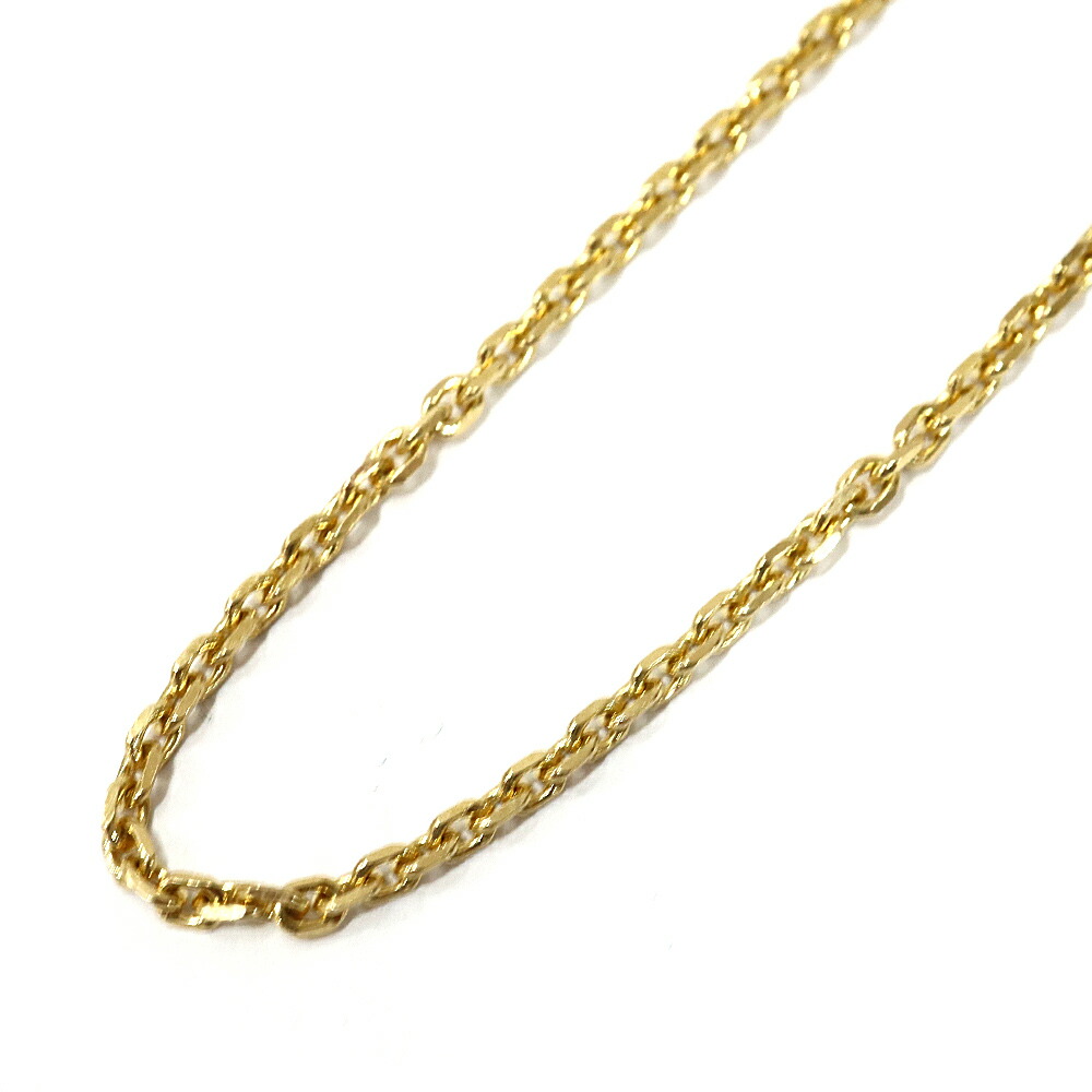 【栄】【JEWELRY】ネックレス K18 小豆 約7.3g 約40cm チェーン イエローゴールド レディース【中古】｜質ウエダ 89,540円