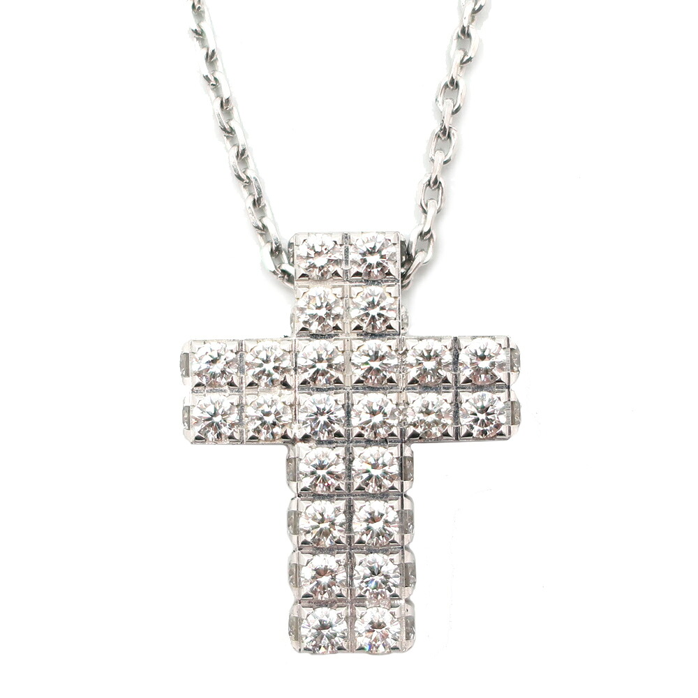 【最大３万円OFFクーポン】【天白】【PIAGET】ピアジェ ライムライト クロス ネックレス ダイヤ ジュエリー アクセサリー K18WG 750WG ホワイトゴールド G33L9000【中古】