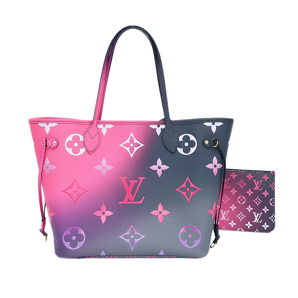 【天白】【LOUIS VUITTON】ルイヴィトン ネヴァーフルMM スプリング イン ザ シティ トートバッグ モノグラム グラデーション M20511 ミッドナイトフューシャ 鞄【中古】