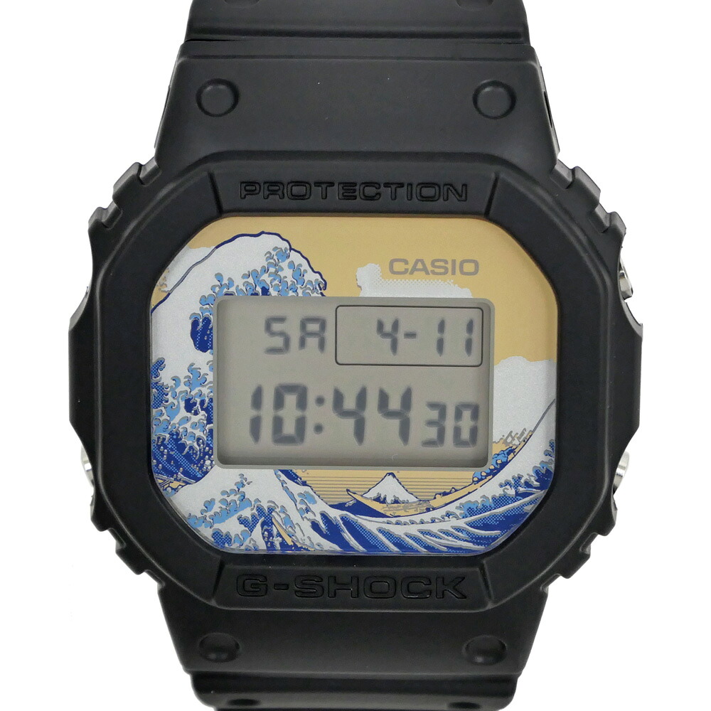 【名東】【CASIO】カシオ G-SHOCK 葛飾北斎浮世絵モデル 神奈川沖浪裏 富嶽三十六景 神奈川沖波裏 三大役物 DW-5000KHG25 デジタル クォーツ 日本製 腕時計【未使用】【中古】 29,054円