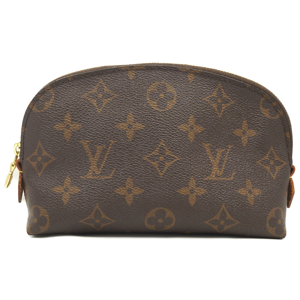 【最大限度３万円銀行割引引き換え証】【栄】【LOUIS VUITTON】ルイヴィトン ポシェット コスメティック 赤銅色 ゴールド金具 合切袋 小入れもの 余分の物 本体品のみ【中古】